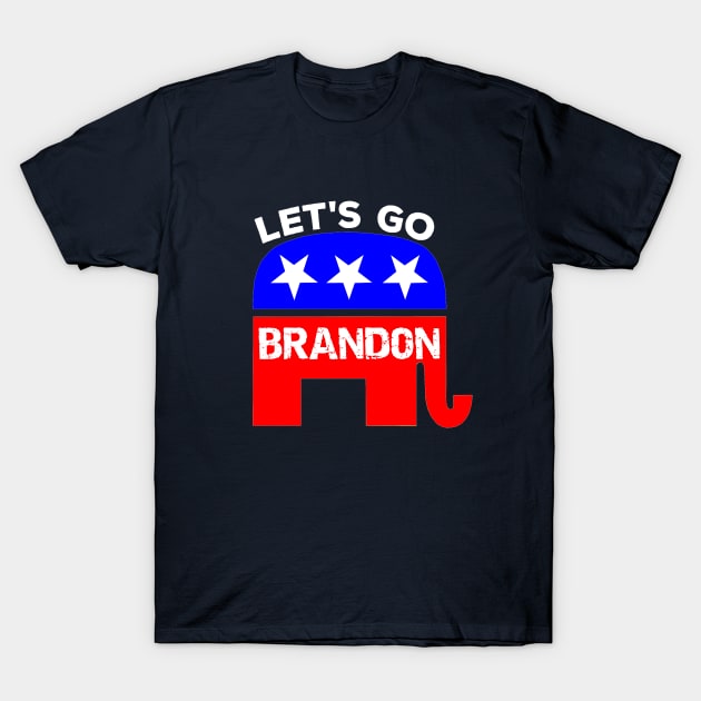 Let's Go Brandon - Republican T-Shirt by musicanytime